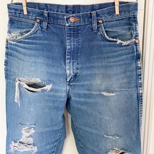 Wrangler 32x36 worn in denim